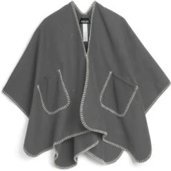 PIECES Dame Poncho PCNADJA - Medium Grey Melange