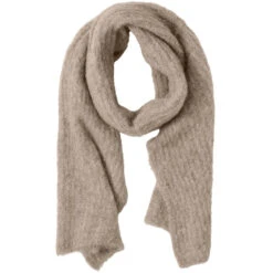 PIECES Dame Scarf PCBERA - Silver Mink