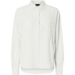 PIECES Dame Skjorte PCFIPPA - Cloud Dancer