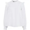 PIECES Dame Skjorte PCVELA - Bright White