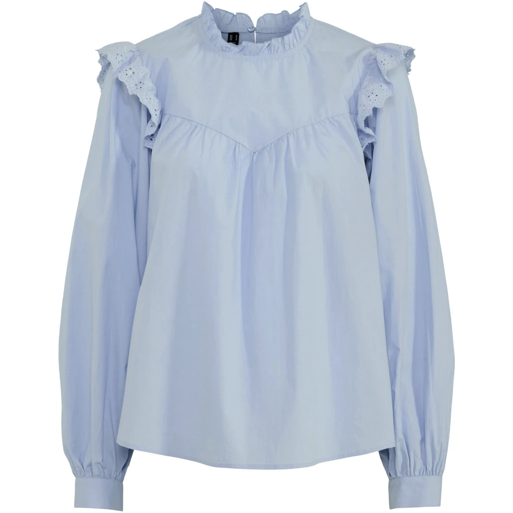 PIECES Dame Skjorte PCVELA - Cashmere Blue