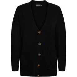 PIECES Dame Strik PCJULIANA - Black