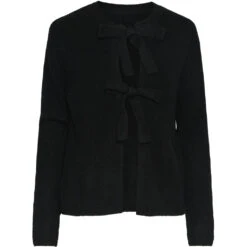 PIECES Dame Strik PCSILLY - Black