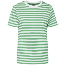 PIECES Dame Tee PCRIA - Absinthe Green BRIGHT WHITE