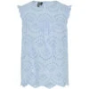 PIECES Dame Top PCVILDE - Cashmere Blue