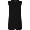 PIECES Dame Vest PCKAMIL - Black