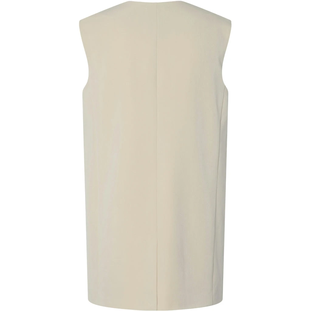 PIECES Dame Vest PCKAMIL - Sandshell - Billede 2