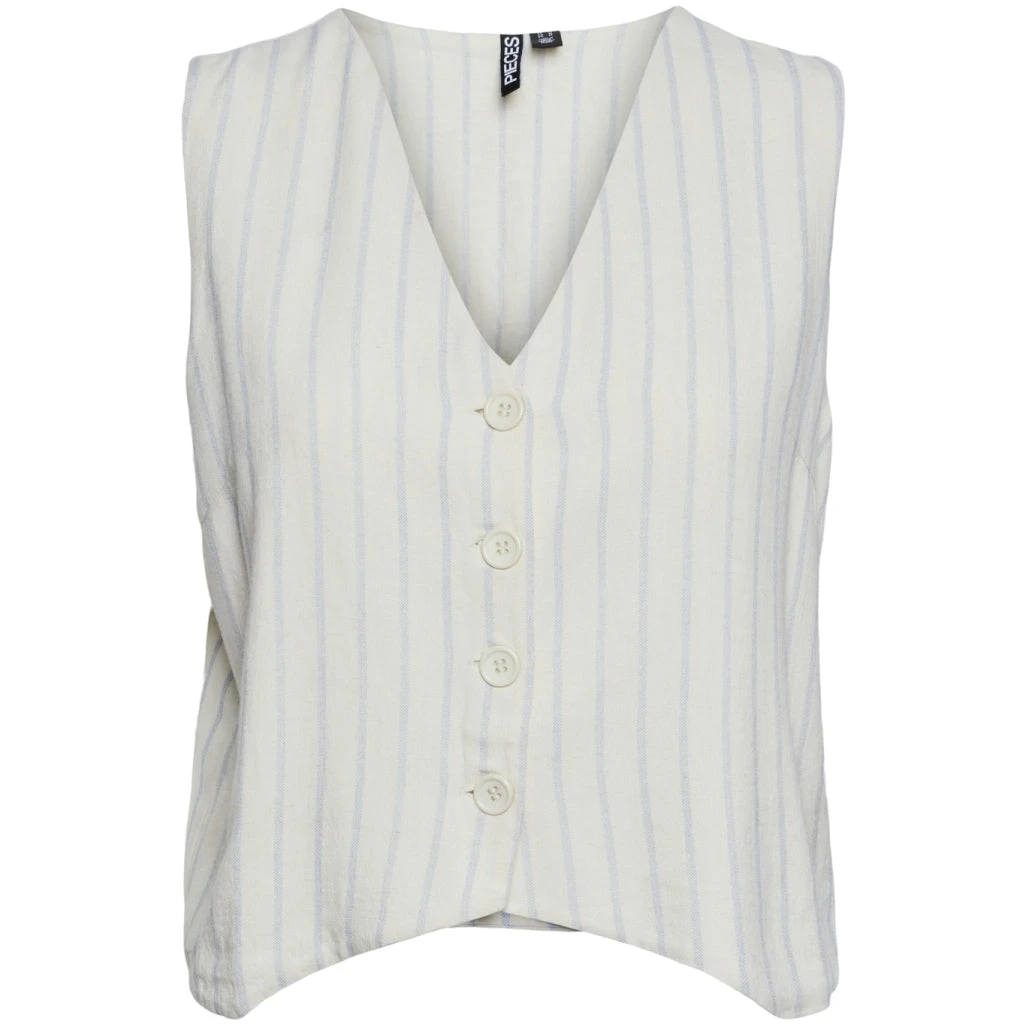 PIECES Dame Vest PCPIA - Birch Hydrangea