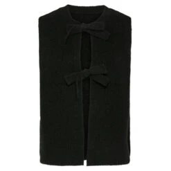 PIECES Dame Vest PCSILLY - Black