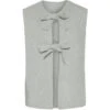 PIECES Dame Vest PCSILLY - Light Grey Melange