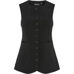 PIECES Dame Vest PCTEMPRE - Black