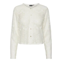 Pieces Dame Cardigan PCKADDI - Cloud Dancer