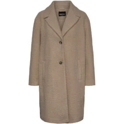 Pieces Dame Jakke PCNIKLA - Silver Mink Contrast