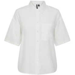 Pieces Dame Skjorte PCMILANO - Bright White