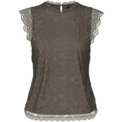 Pieces Dame Top PCOLLINE - Morel