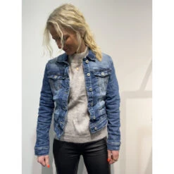 Place Du Jour Dame Denim Jakke 60021-1 - Dark Blue Denim