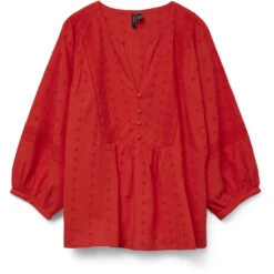 VERO MODA DAME BLUSE VMSOFIE - Fiery Red