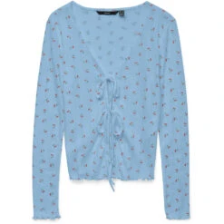 VERO MODA DAME CARDIGAN VMMARIE - Airy Blue Cherry