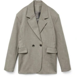 VERO MODA Dame Blazer VMCILJE - Light Grey Melange AS SAMPLE