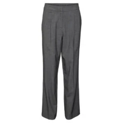 VERO MODA Dame Bukser VMOKAVA - Dark Grey Melange