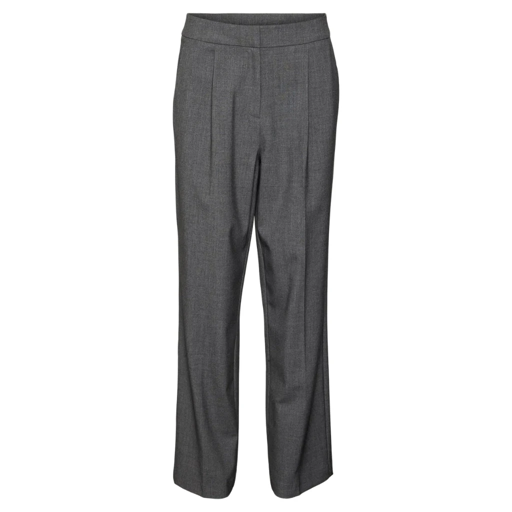 VERO MODA Dame Bukser VMOKAVA - Dark Grey Melange