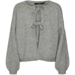 VERO MODA Dame Cardigan VMBOW - Medium Grey Melange