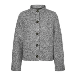 VERO MODA Dame Cardigan VMHAYLI - Light Grey Melange Dark Grey Melange