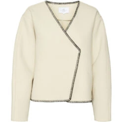 VERO MODA Dame Cardigan VMLENNA - Birch BLACK STITCH