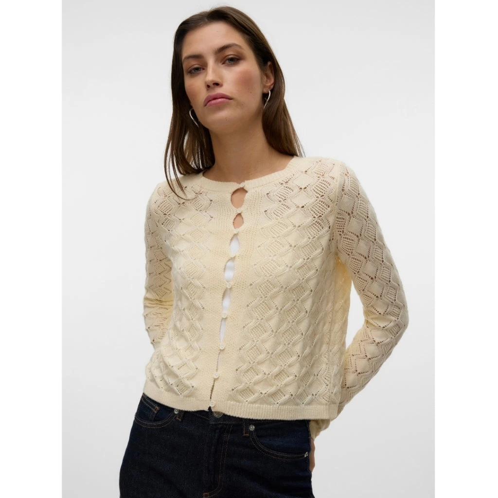 VERO MODA Dame Cardigan VMPAOLA - Birch - Billede 2