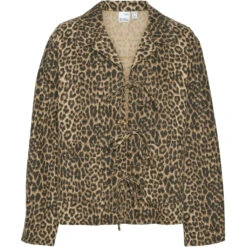 VERO MODA Dame Jakke VMKIRBY - Silver Mink LEOPARD