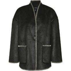 VERO MODA Dame Jakke VMLIVA - Black WHITE DETAIL