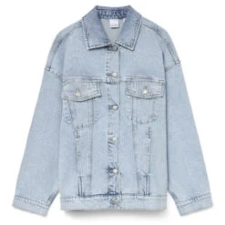 VERO MODA Dame Jakke VMTESSA - Light Blue Denim Detail RA339