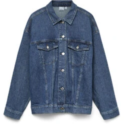 VERO MODA Dame Jakke VMTESSA - Medium Blue Denim Detail RA380