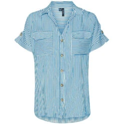 VERO MODA Dame Skjorte VMBUMPY - Azure Blue Snow White