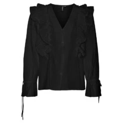 VERO MODA Dame Skjorte VMKAUSA - Black