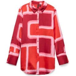 VERO MODA Dame Skjorte VMREBA - Fiery Red Silba