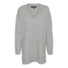 VERO MODA Dame Strik VMESTI - Light Grey Melange