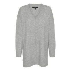 VERO MODA Dame Strik VMESTI - Light Grey Melange