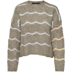 VERO MODA Dame Strik VMHATTY - Moon Rock W SPACE DYE