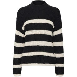 VERO MODA Dame Strik VMHILDA - Black BIRCH