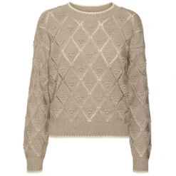 VERO MODA Dame Strik VMJULIAN - Moon Rock