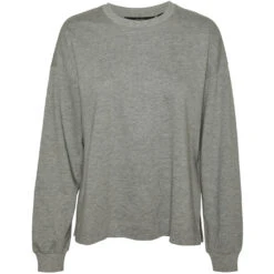 VERO MODA Dame Sweatshirt VMPIRA - Light Grey Melange