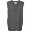 VERO MODA Dame Vest VMOKAVA - Dark Grey Melange