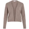 VILA DAME CARDIGAN VIRIL SHORT L/S KNIT CARDIGAN-NOOS - Falcon Melange