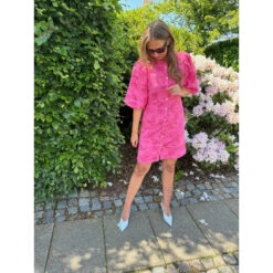 VILA DAME KJOLE VIAGGA - Sangria Sunset JACQUARD