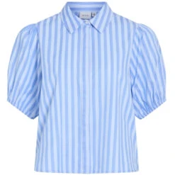 VILA DAME SKJORTE VIASTANA - Kentucky Blue Stripes