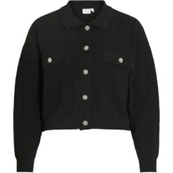 VILA Dame Cardigan VIJULISA - Black Beauty