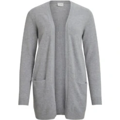 VILA Dame Cardigan VIRIL - Medium Grey Melange