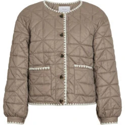 VILA Dame Jakke VISILLA - Mountain Trail BIRCH EDGE CROCHET