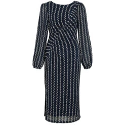 VILA Dame Kjole VIELLEN - Navy Blazer Birch